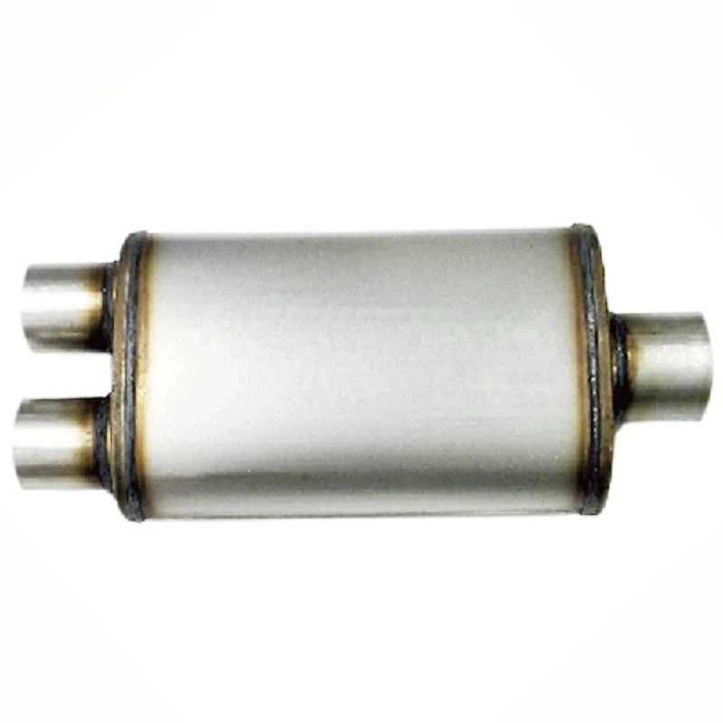 MUFFLER 3"OUT 3"DUAL OUTLET BODY SIZE 4X9 OVERALL LENGTH 24"SCAP GW-SM002-06  (SKU 36-221)
