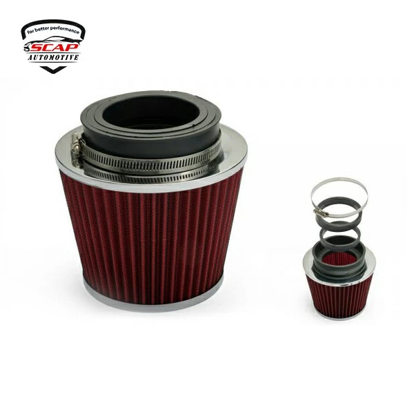 AIR FILTER HIGH FLOW UNIVERSAL 76MM/89MM/102MM SCAP AUTOMOTIVE AF102W2 (SKU 33-249)