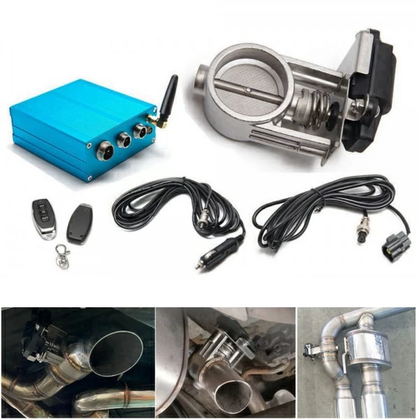 3"INCH SINGLE EXHAUST CONTROL VALVE SET WITH REMOTE CONTROL SET CUT001A30-DZ (SKU 36-231)