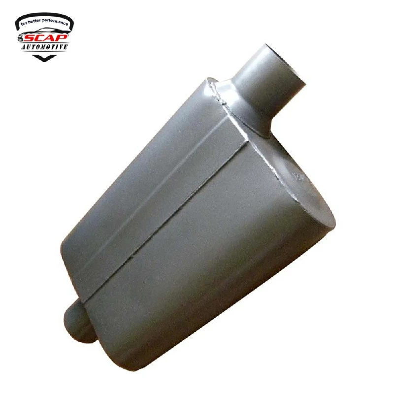 MUFFLER UNIVERSAL STAINLESS STEEL 3inch BODY SIZE 4X9,OVERALL LENGTH 19inch  SCAP AUTOMOTIVE (SKU 36-220)