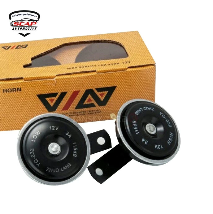 12 VOLT ELECTRIC CAR HORN SET SCAP HORN02ZL  (SKU 38-013)