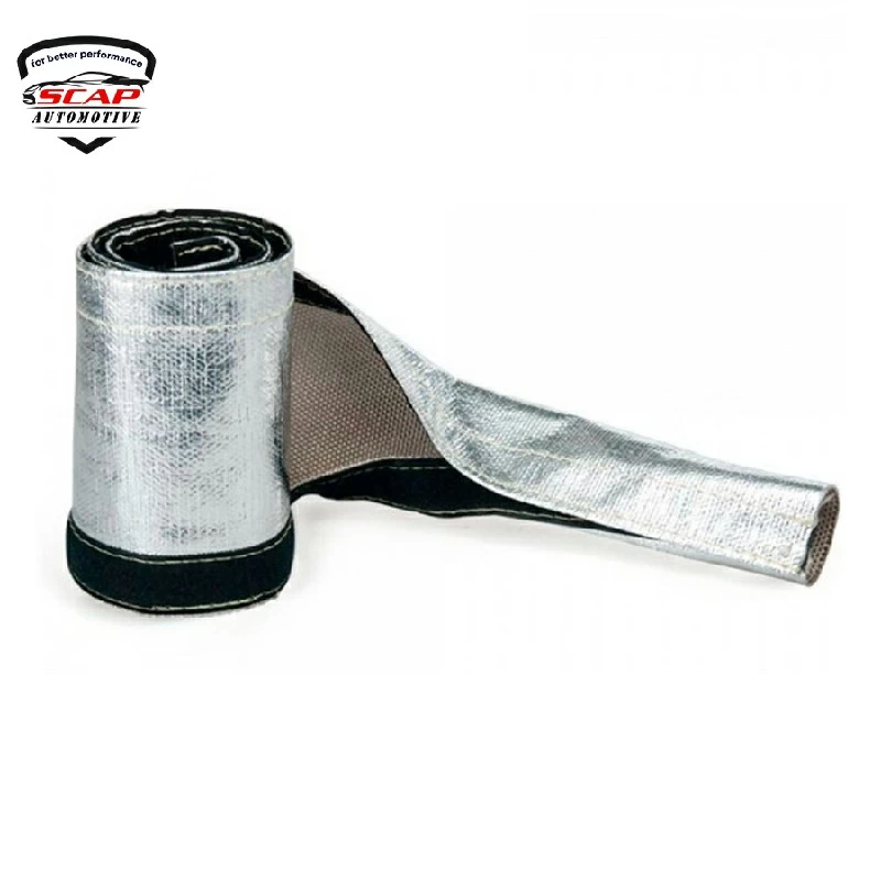 ID:1.25", 6FT ALUMINIZED METALLIC HEAT SHIELD SLEEVE  WR110M614-1  (SKU 36-203)