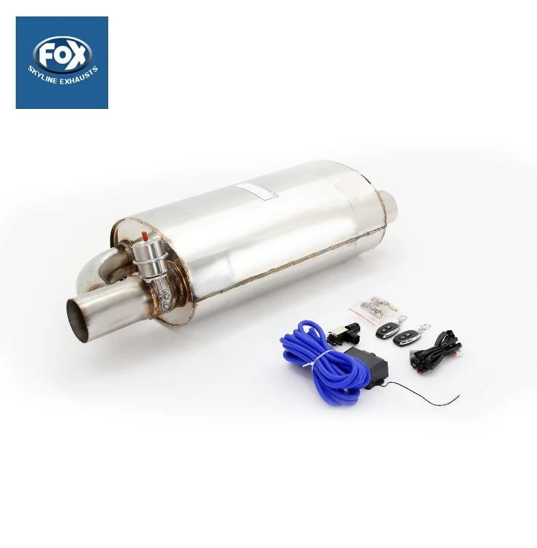 3.0" NISSAN-L Y-TYPE WITH LOGO UNIVERSAL ELECTROVALVE MUFFLER FOX FOX3NY-TYPE  (SKU 36-129)