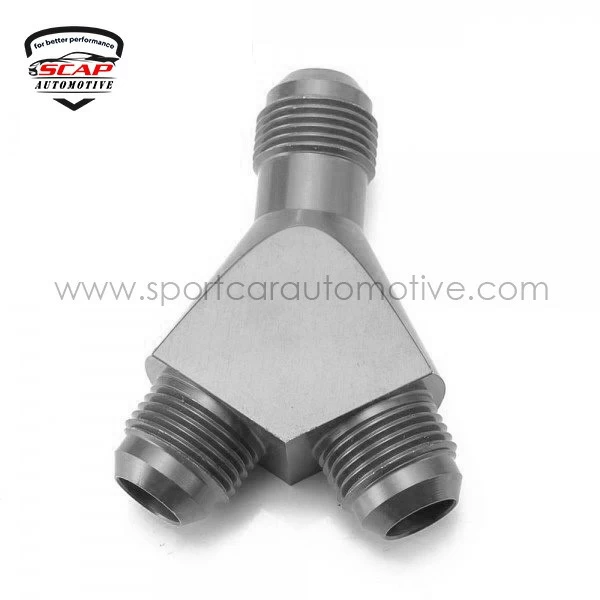 AN10 TO 2X AN6 3-WAY Y BLOCK FITTING ADAPTOR JTAN10T26  (SKU 34-237)
