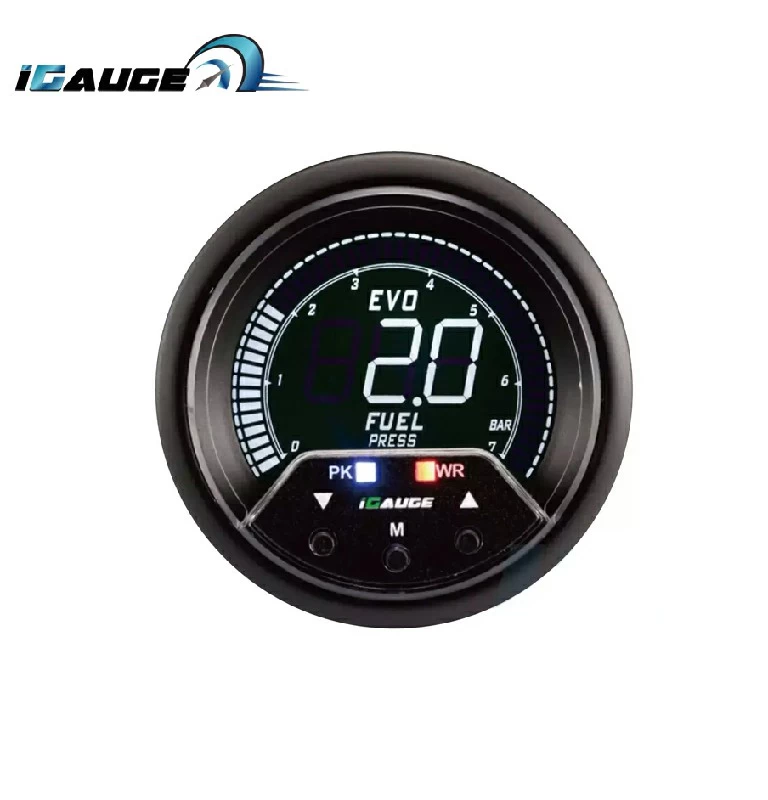 FUEL PRESSURE RACING GUAGE DIGITAL 60MM LCD IG-60-FP-LCD  (SKU 30-056)