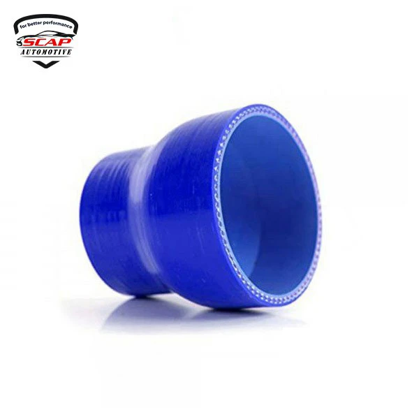 3.5"-4"INCH STRAIGHT REDUCER SILICONE HOSE BLUE SCAP SHR3.5-4BL (SKU 34-338)