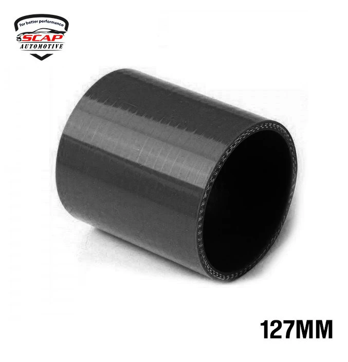 5"INCH ST.SILICONE HOSE  BLACK SCAP SH5  (SKU 34-044)