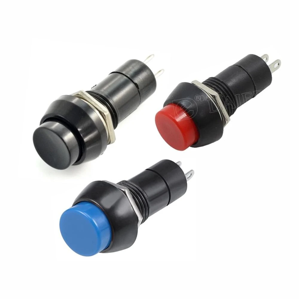 UNIVERSAL ROUND SELF-LOCKING SMALL BUTTON SWITCH PBS-11A (SKU 38-161)