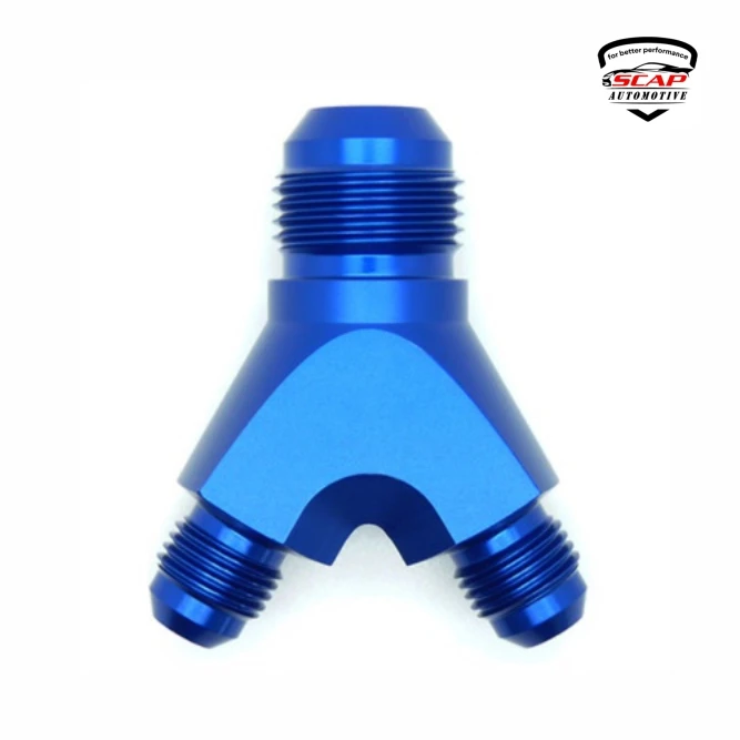AN10 TO 2X AN10 3-WAY Y BLOCK FITTING ADAPTOR JTAN10T210  (SKU 34-235)