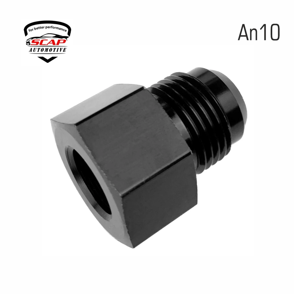 AN10 TO 3/8 NPT FLARE FEMALE TO MALE FUEL FITTING JTAN10-38NPTN (SKU 34-435)