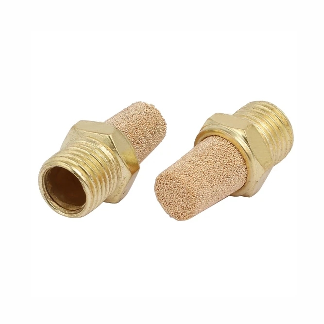 SINTERED BRONZE PNEUMATIC 1/8" PT MALE THREAD BSL-01 (SKU 31-241)